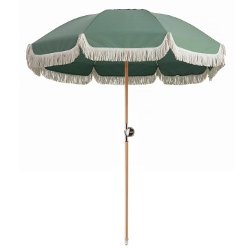 Basil Bangs | Premium Beach Umbrella | Sage Basil Bangs | Premium Beach Umbrella | Sage